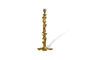 Miniature Gold aluminum lamp base Drip Clipped