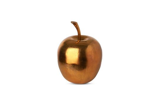 Gold aluminum piggy bank Apple Clipped
