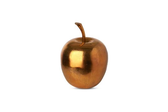 Gold aluminum piggy bank Apple Clipped