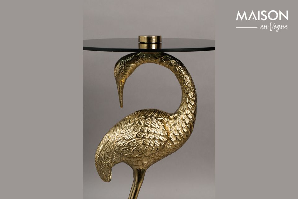Gold plated, the Crane coffee table is an eminently refined creation