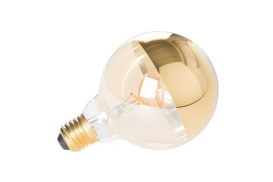 Gold Mirror Globe Bulb
