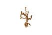 Miniature Golden aluminum candle holder Apple Tree 4