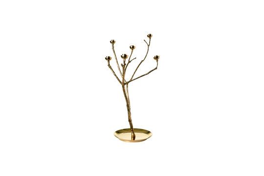 Golden brass candle holder Twiggy Clipped