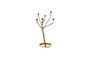 Miniature Golden brass candle holder Twiggy Clipped