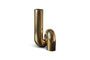 Miniature Golden ceramic vase Yourtube Clipped