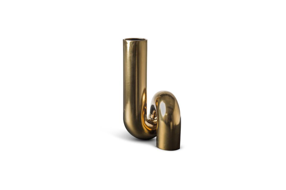 Golden ceramic vase Yourtube Pols Potten