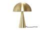 Miniature  Golden metal table lamp Mush Clipped