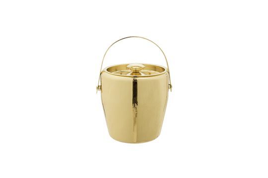 Golden stainless steel ice bucket Cocktail Clipped