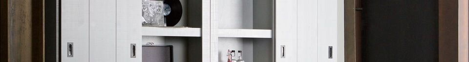 Material Details Gray wood sliding door wardrobe Barn