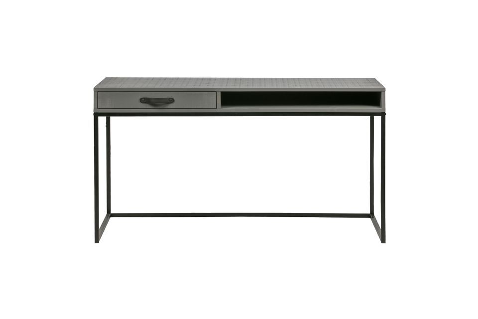 Gray wooden desk Morris Woood