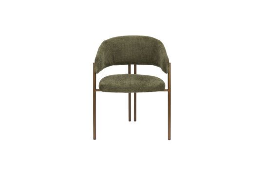 Green fabric chair Naida Clipped