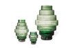 Miniature Green glass candle holder Steps 3