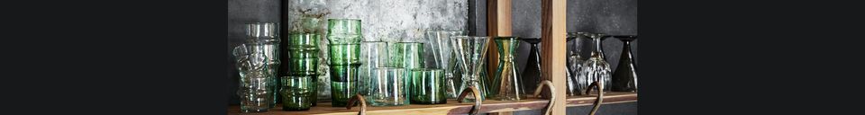 Material Details Green glass water glass Balda