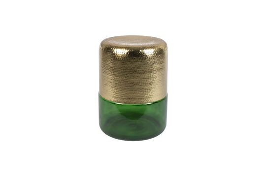 Green iron side table Cave
