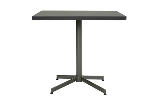 Green iron square dining table Helo Clipped