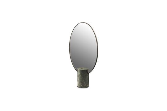 Green marble mirror Oval