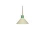 Miniature Green metal ceiling light Pencil Clipped