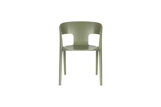 Green plastic garden chair Horizon Clipped