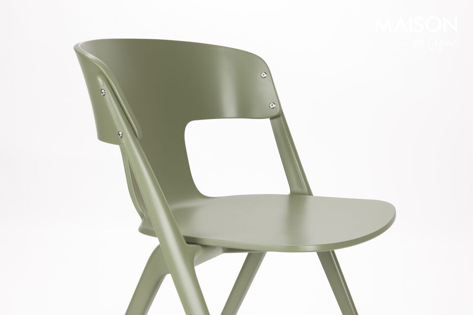 Green plastic garden chair Horizon - 7