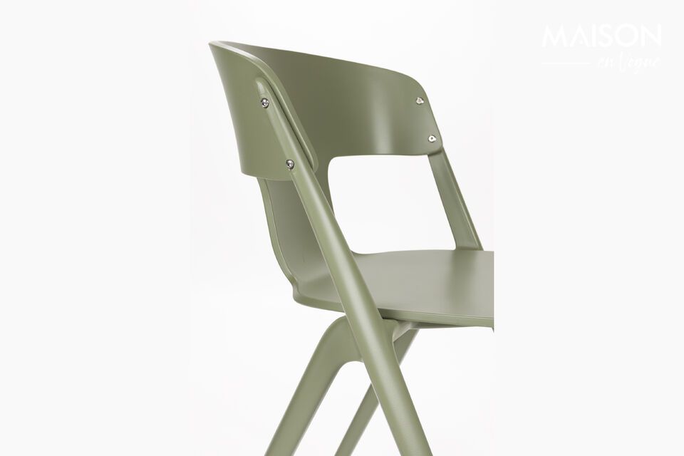 Green plastic garden chair Horizon - 8