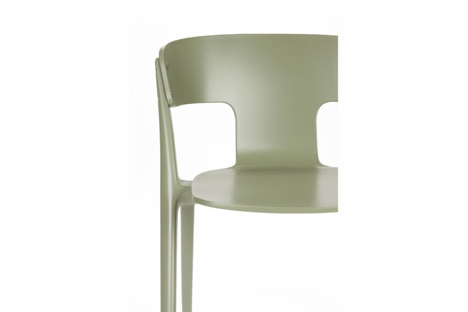 Green plastic garden chair Horizon - 9
