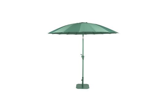 Green polyester parasol Sunshine Clipped