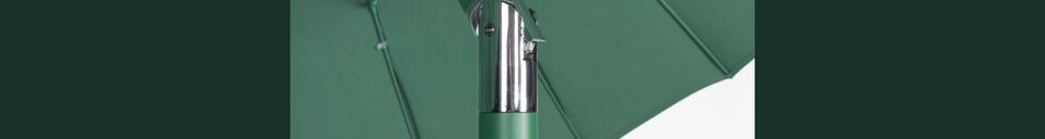 Material Details Green polyester parasol Sunshine