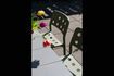 Miniature Green polypropylene plastic garden chair Serra 3