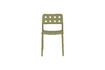 Miniature Green polypropylene plastic garden chair Serra 5