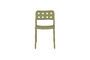 Miniature Green polypropylene plastic garden chair Serra Clipped