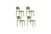 Miniature Green polypropylene plastic garden chair Serra 12