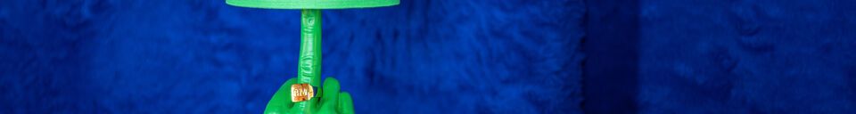 Material Details Green resin lamp What If