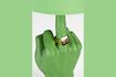 Miniature Green resin lamp What If 10