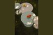 Miniature Green steel coffee table Snow 2