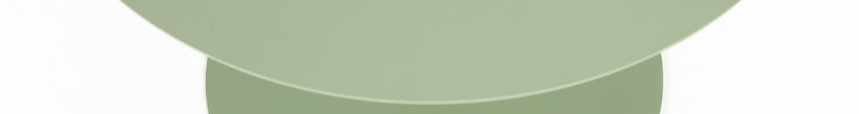 Material Details Green steel coffee table Snow