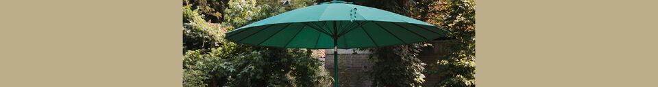 Material Details Green steel parasol base Sunshine