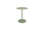 Miniature Green steel side table Snow Clipped