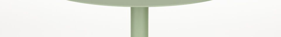 Material Details Green steel side table Snow