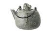 Miniature Green stoneware teapot with tea strainer Rani 6