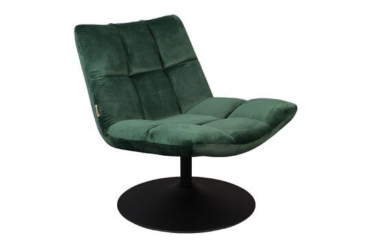 Green velvet lounge chair Bar Clipped