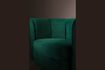 Miniature Green velvet lounge chair Flower 5