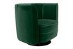 Miniature Green velvet lounge chair Flower 7