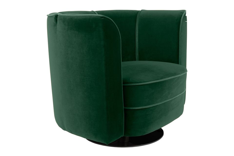 Green velvet lounge shop chair