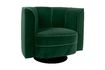 Miniature Green velvet lounge chair Flower 8