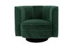 Miniature Green velvet lounge chair Flower 1