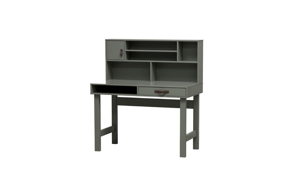 The Stage green wooden desk is solid, practical and playful and FSC certified