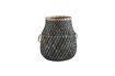 Miniature Grey bamboo basket with handles Haven 1
