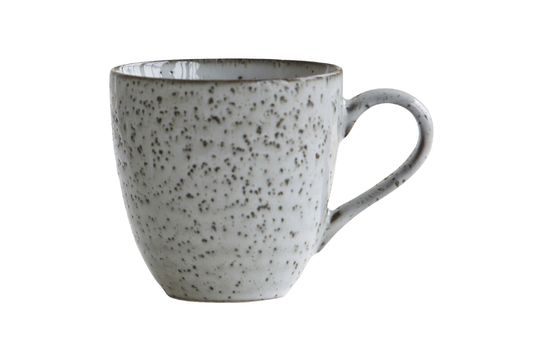 Grey-blue stoneware mug Rustic Clipped