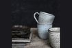 Miniature Grey-blue stoneware mug Rustic 3