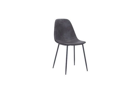 Grey chair in leather look Found